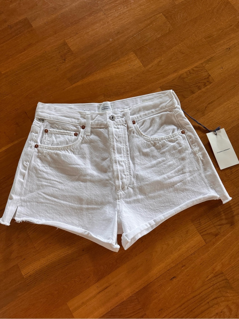 CITIZENS OF HUMANITY MARLOW SHORTS IN POLISH SIZE 27 NWT